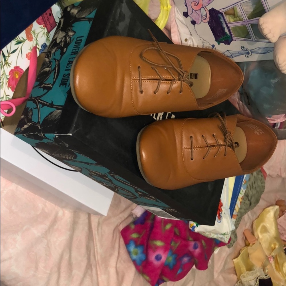 Brown loafers